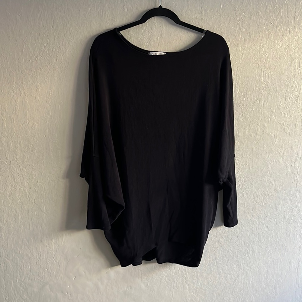 Charlotte Avery black tunic sweater